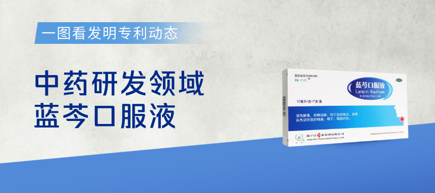  一圖看發(fā)明專利動態(tài)｜中藥研發(fā)領(lǐng)域——藍(lán)芩口服液